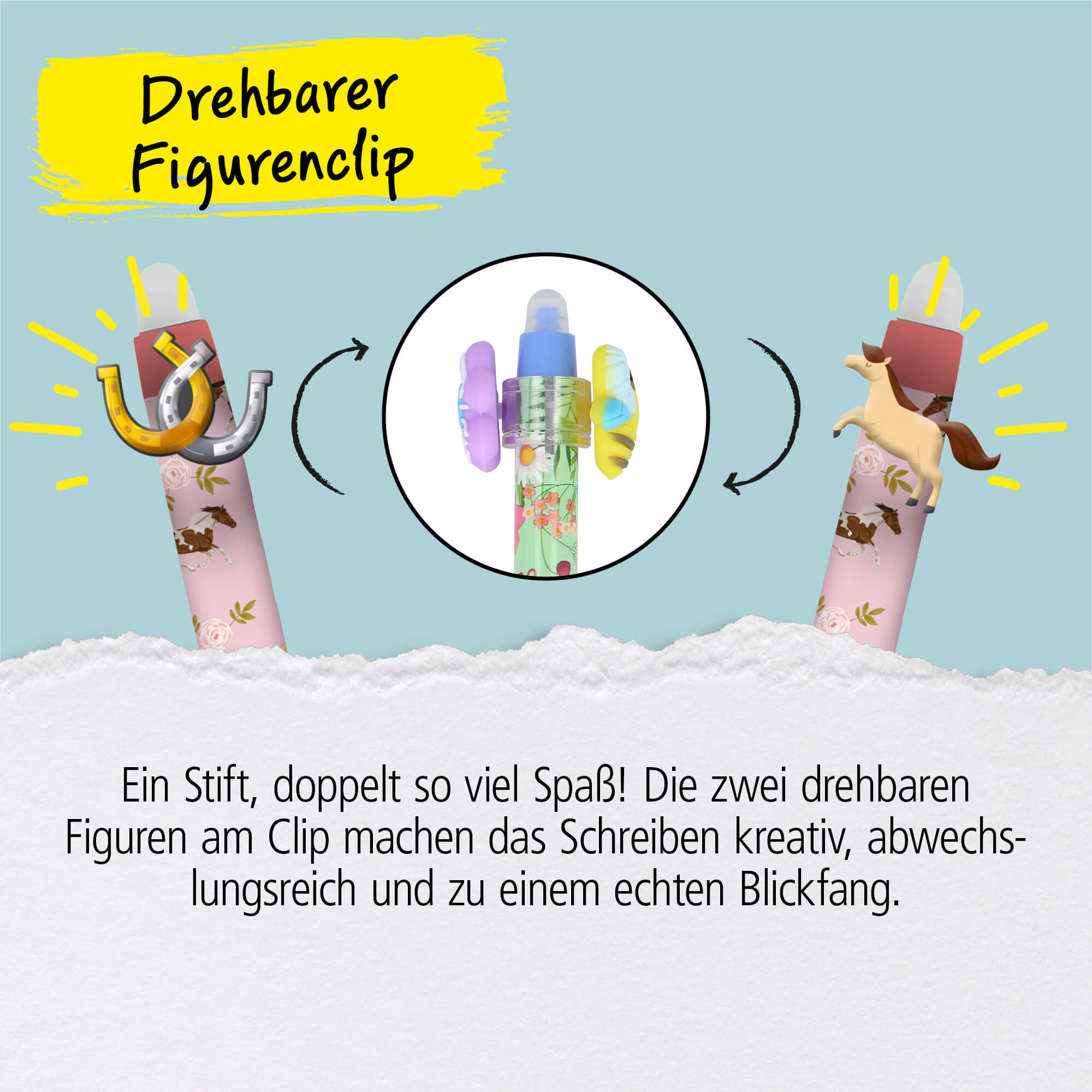 Radierbarer Gelschreiber magiXX Spin Horse