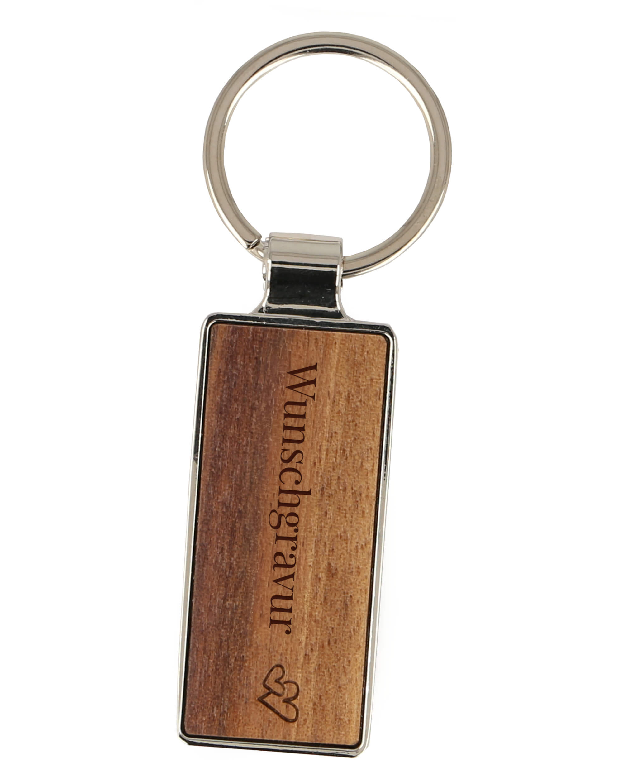 ONLINE Personalized walnut wood key ring, key ring to design yourself with engraving