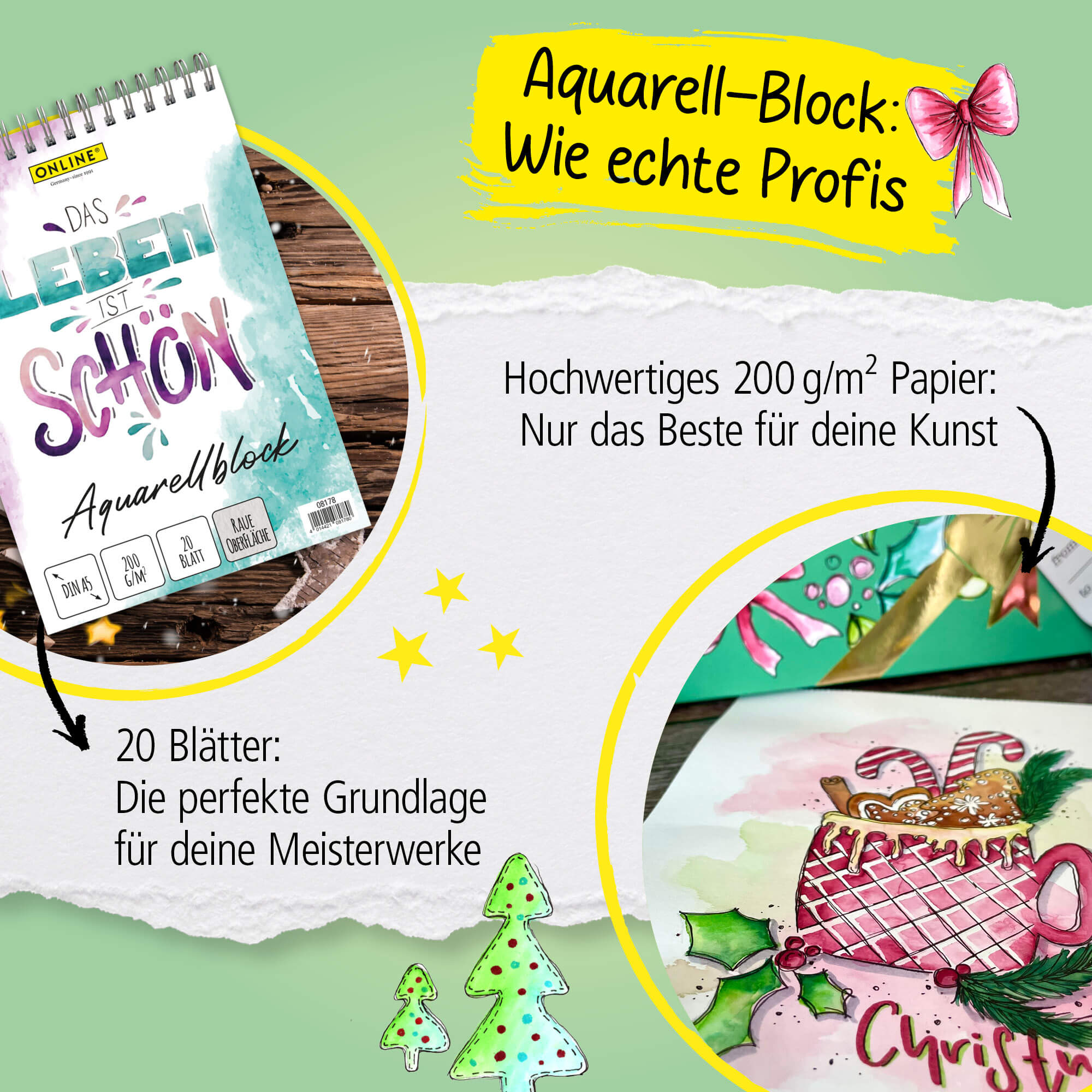 ONLINE Christmas Lettering Set