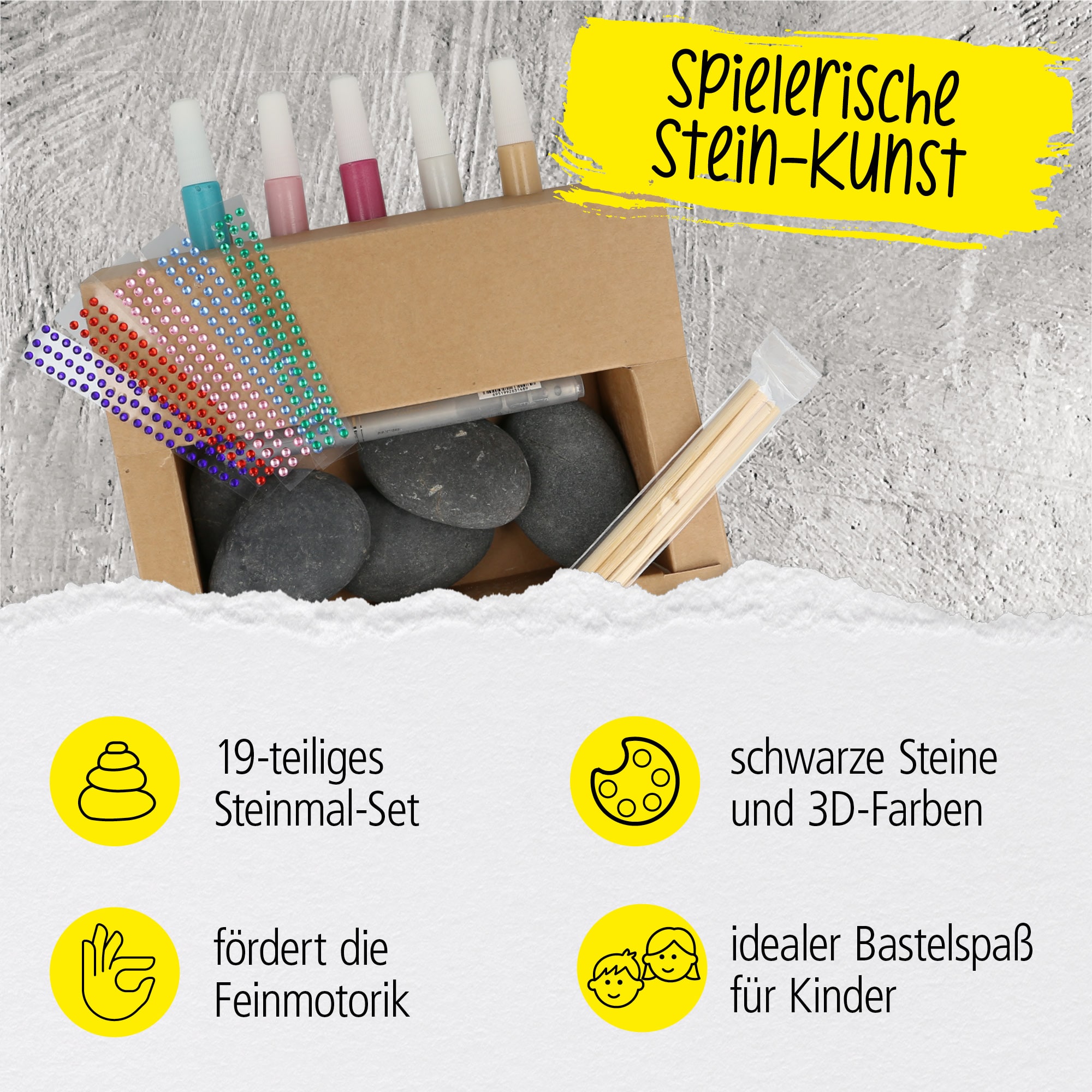 Stone Paint Kit for children