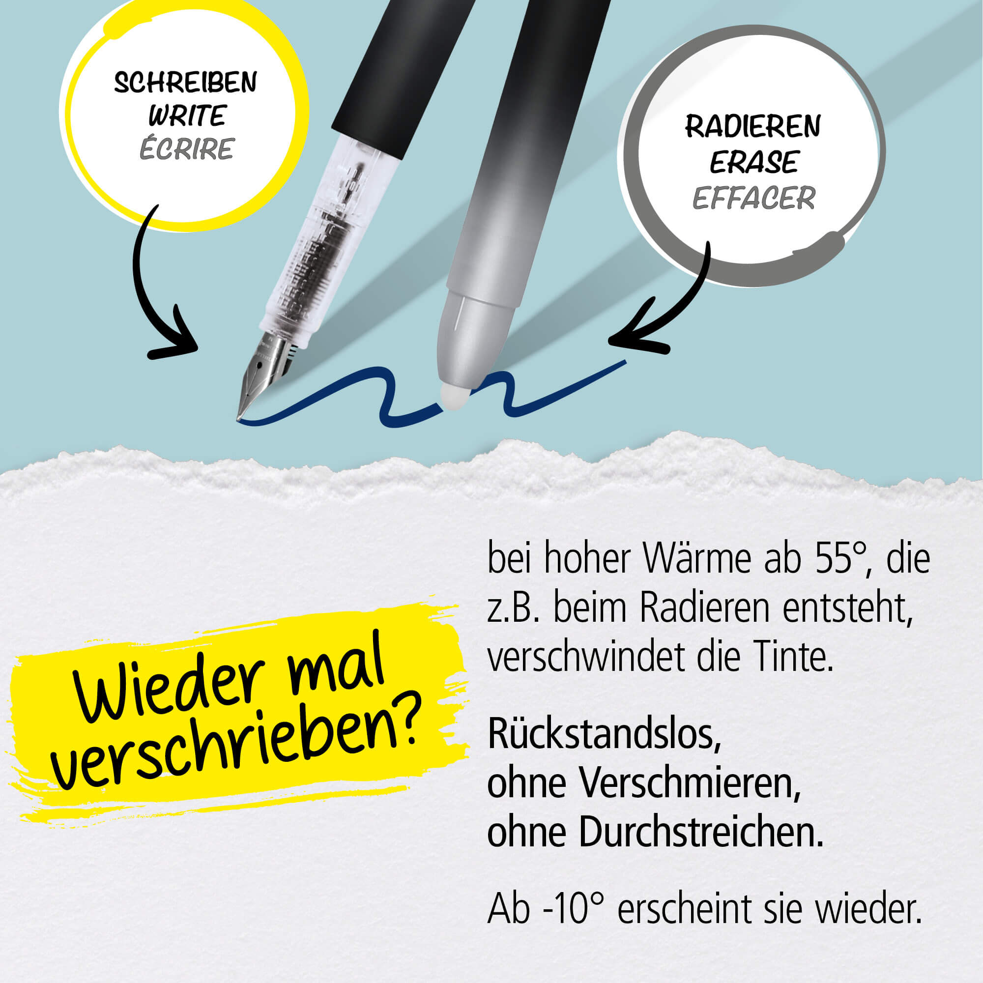 Radierbarer Füller ONLINE magiXX Dark Shadow Radierbarer Füller ONLINE magiXX Dark Shadow