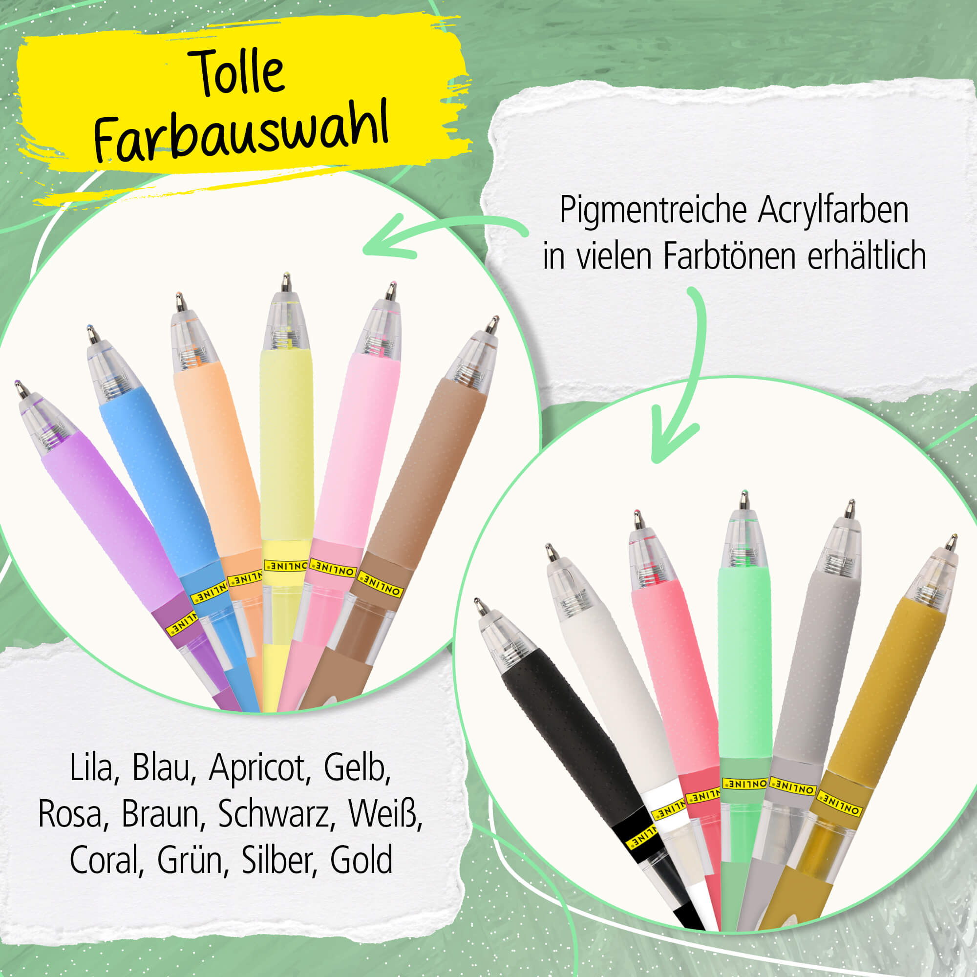 Acrylic Liner Green