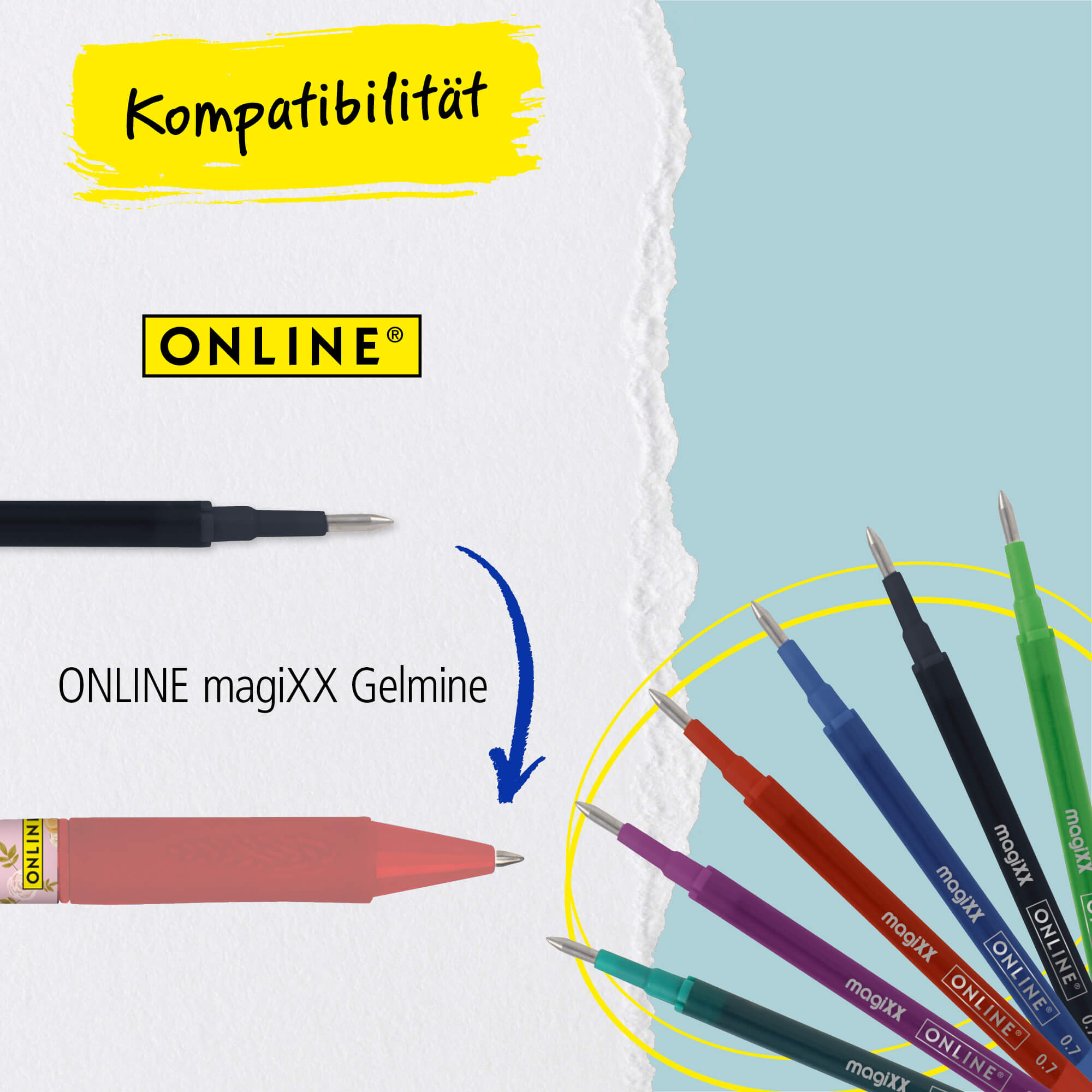 Radierbarer Gelschreiber magiXX Spin Horse