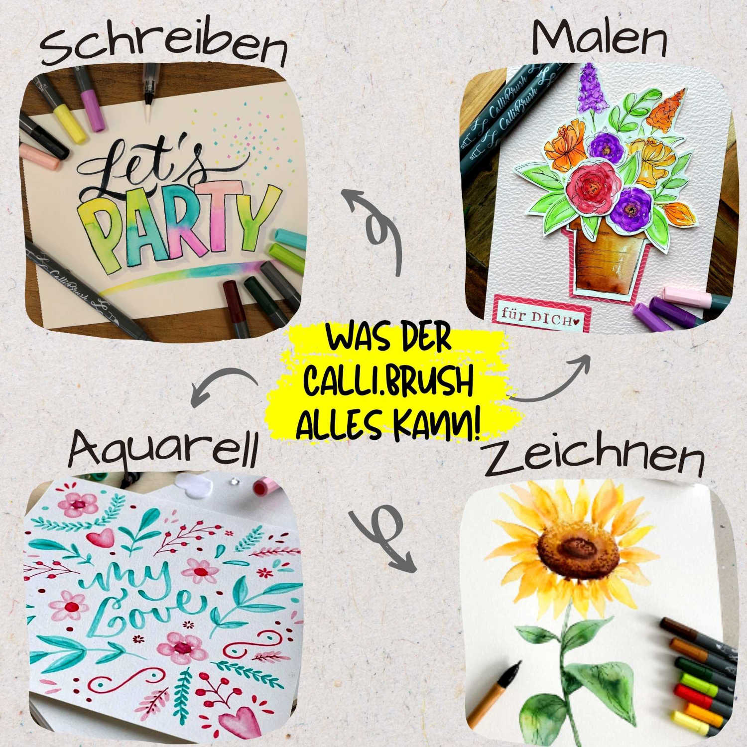 Einsatzmöglichkeiten für den Calli.Brush