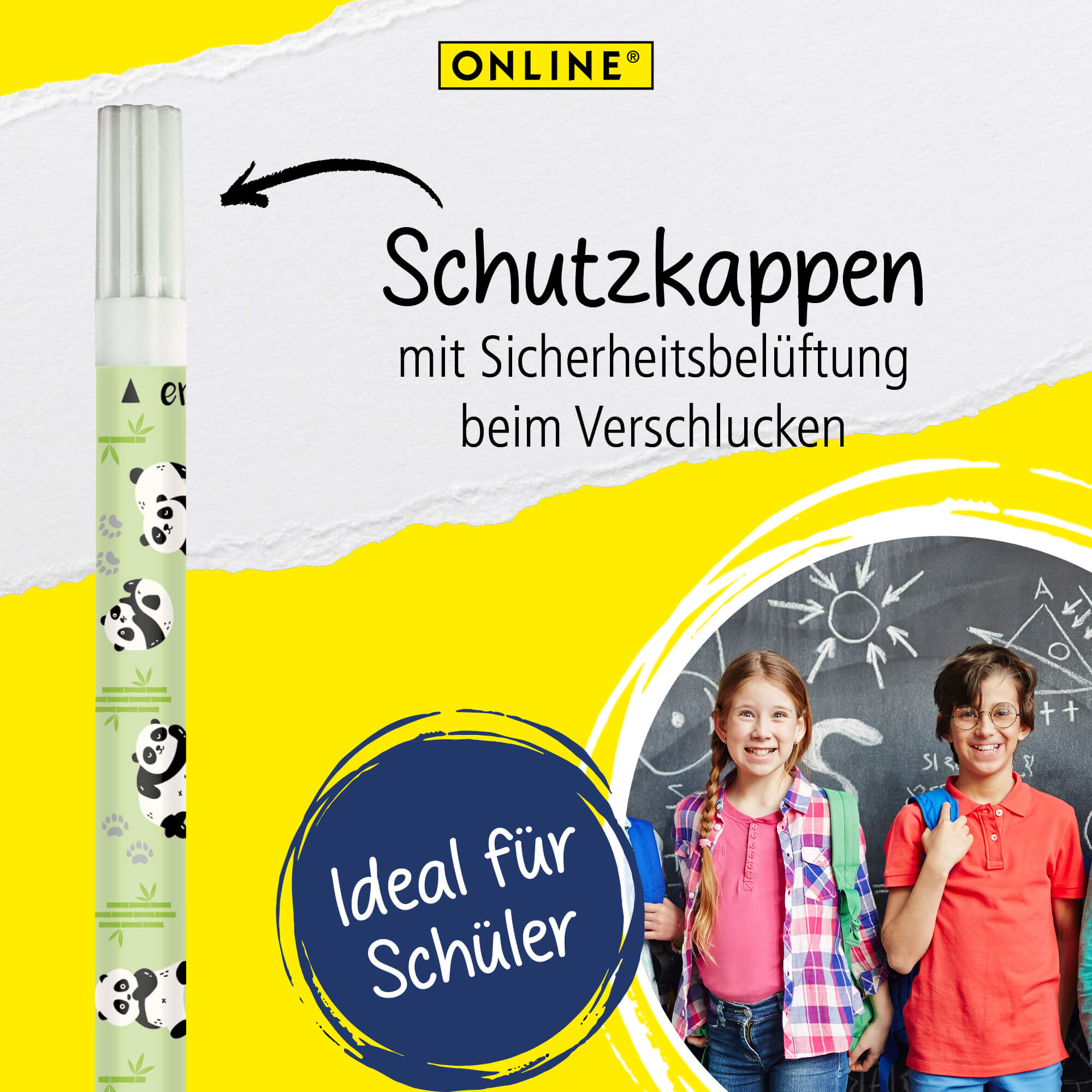 Vorteilspack Tintenlöscher Panda, 6 Stück